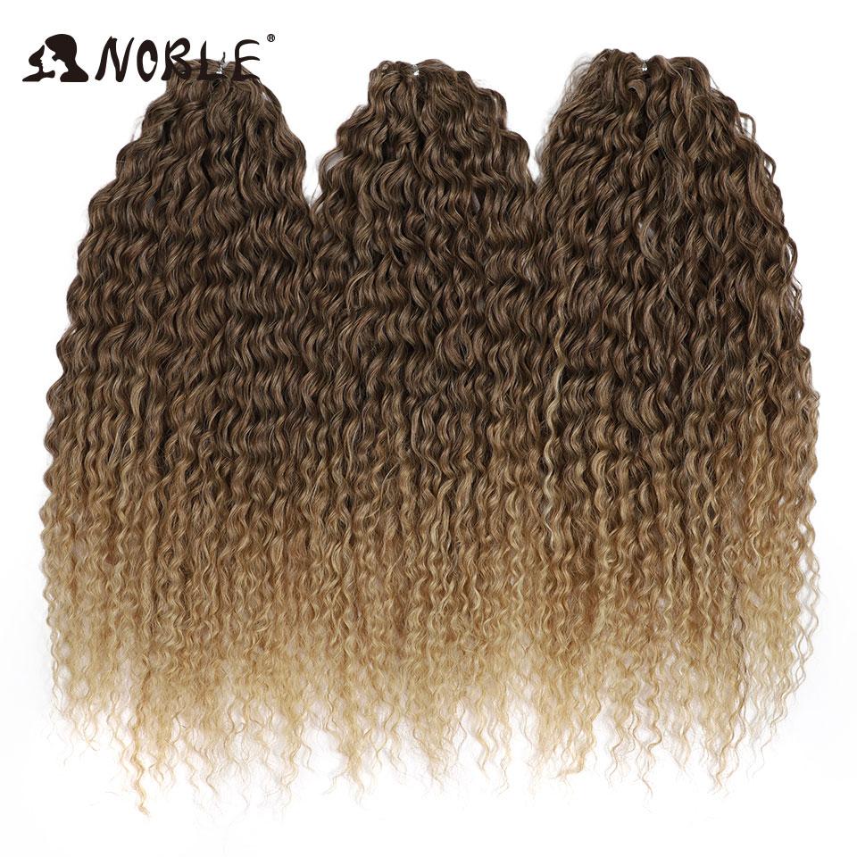 Noble 24 Inch Jet Black Water Wave Crochet Hair Synthetic Braiding Hair, Pre-Stretched Curly Crochet Braids Extensions for Women