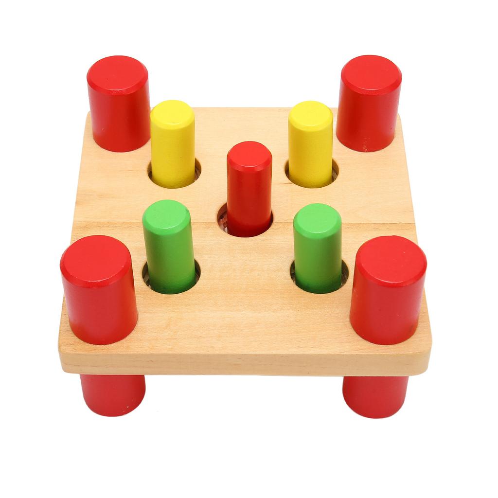 Деревянная игрушка-молоток, безопасная деревянная сглаживающая интерактивная скамья-игрушка с молотком для детей