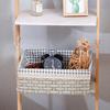 Desktop Storage Basket with Handle Vine Braided Large Capacity Cosmetic Remote Control Pens Keys Sundries Organizer Home Office Storage Box