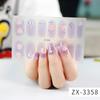 ZX 3D Waterproof No-Cure Gel Nail Wraps, Full Cover Japanese & Korean Style Spring & Summer Nail Stickers, Nail Patch Films