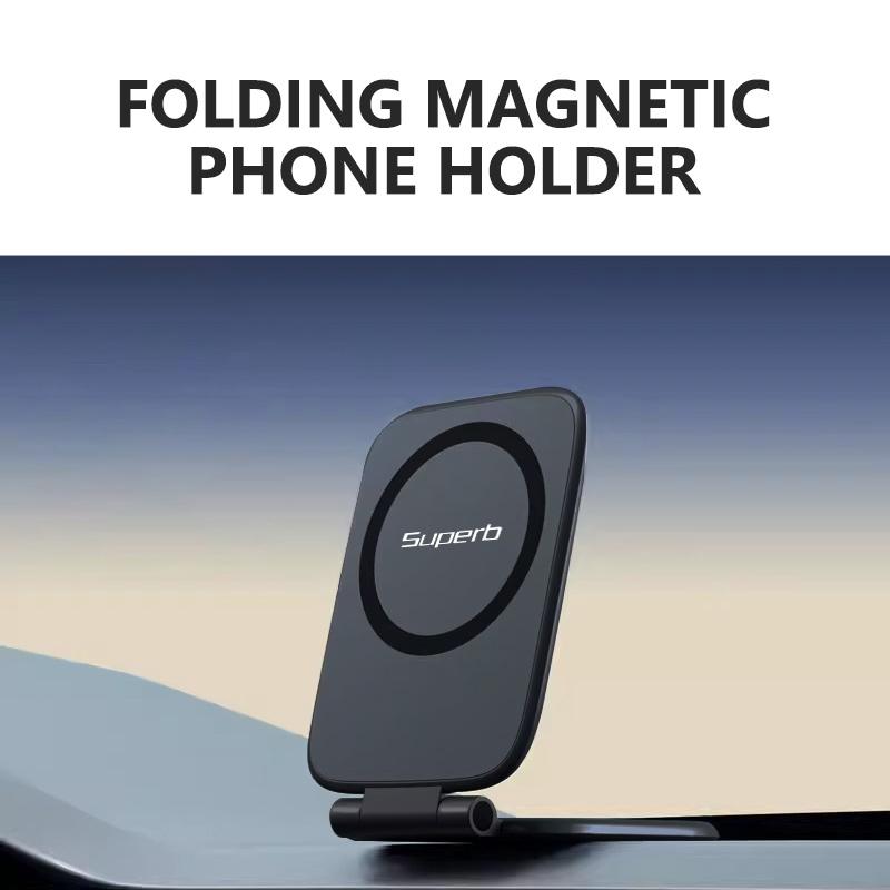 Phone Stand Ultrathin Foldable Multi functional Car Phone Adjustable Holder For Skoda Scala VRS Rapid Octavia 2 3 Kamiq MK3