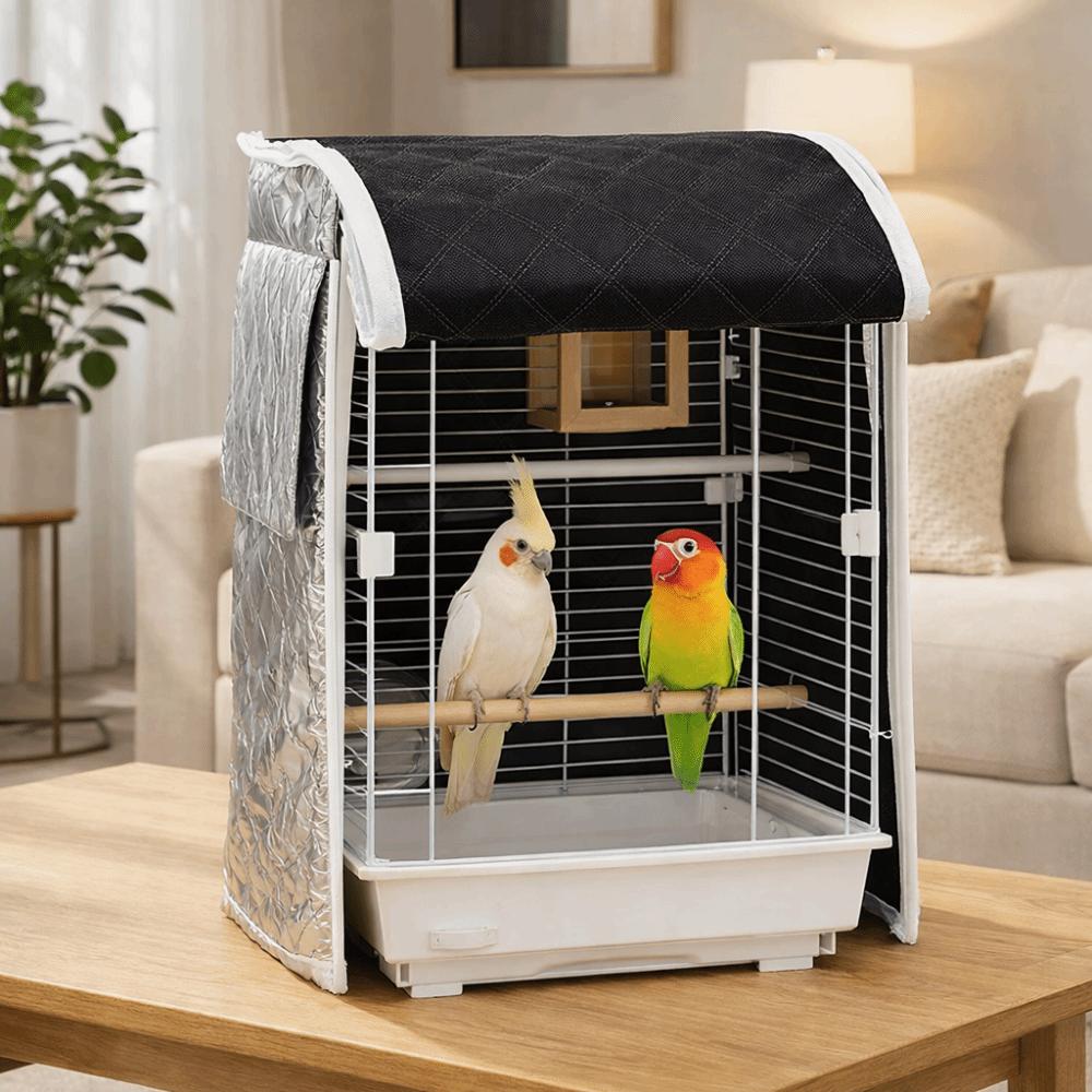 Warm Bird Cage Cover Waterproof Cold-Proof Cover Practical Blackout Protector  Night Use