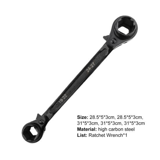 Многофункциональный двусторонний ключ с двойной головкой, не подверженный ржавчине, оборудование для мастерских, быстрый трещоточный ключ для дома