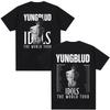 Yungblud IDOLS Мировой тур 2025 Футболка Мужская Женская Хип-хоп Футболки с коротким рукавом Повседневная Хлопковая Футболка Оверсайз Уличная одежда