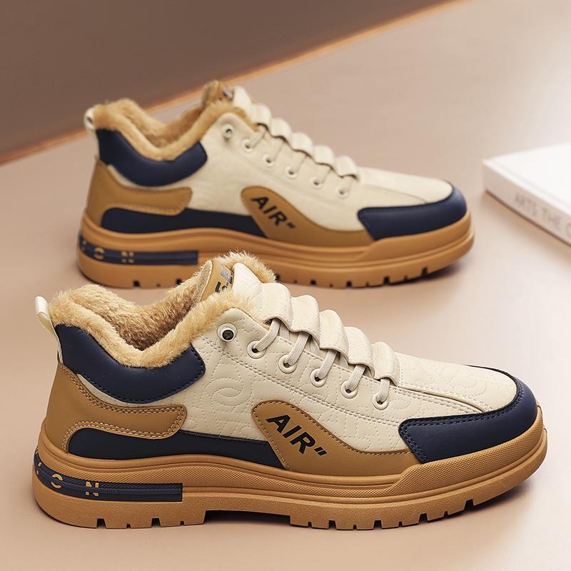 Роскошная зимняя обувь, мужские повседневные кроссовки, очень теплые плюшевые зимние ботинки для мужчин, обувь для тенниса, скейтборда, обувь с высоким берцем