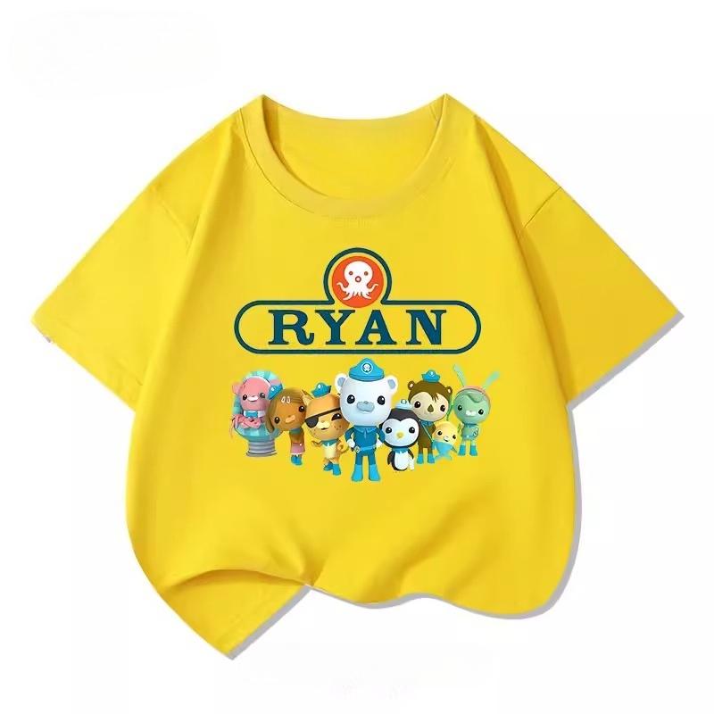 Potdemiel Octonauts Rescue Team Childrens 100 Cotton TShirt New Summer Style Comfortable and Breathable Childrens TShirt