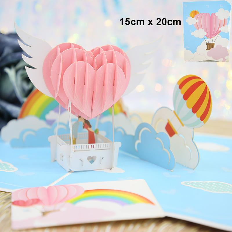 3D Pop Up Love Card For Wife And Girlfriend Gift For Valentines Day Anniversary Wedding Invitation Greeting Thank You Cards