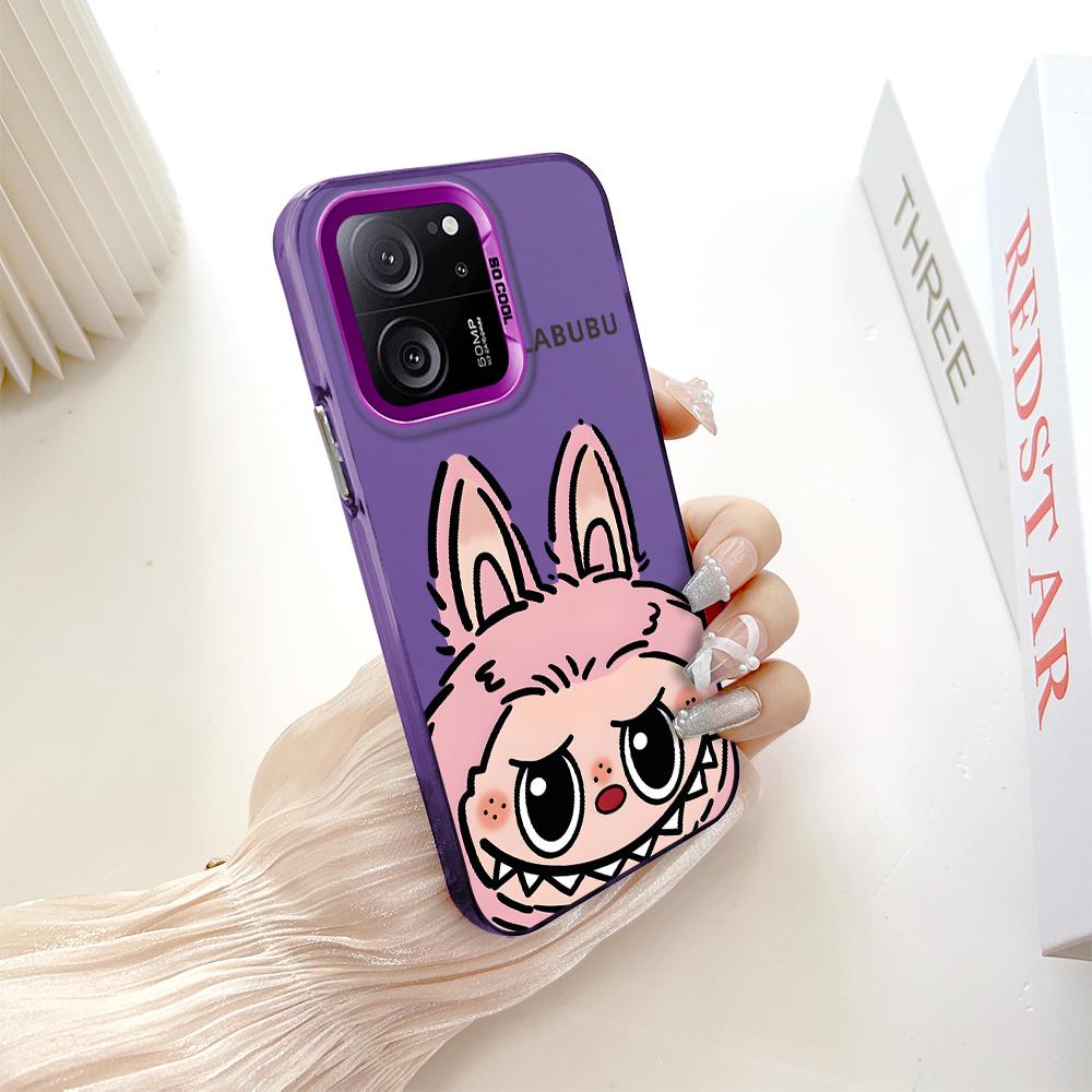 Окрашенный узор, цветной серебристый, двухсторонний, жесткий, противоударный чехол для телефона Xiaomi Redmi Poco