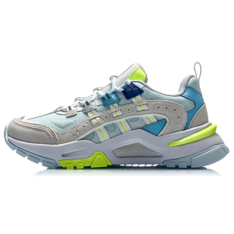 Li Ning Reverse 2020 Дышащие Низкие Повседневные Кроссовки Женские Сине-серые AGCQ182-4