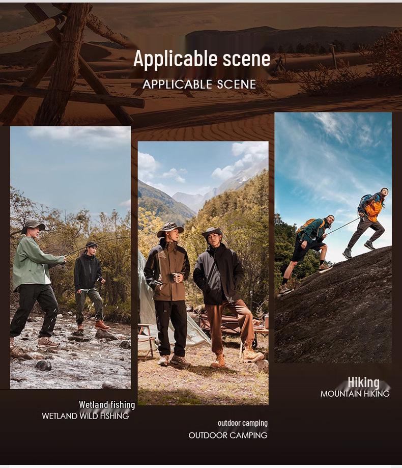 Senbo LT Outdoor Skiing & Mountaineering Jacket - Windproof, Waterproof, Single Layer with Three-Layer Lamination