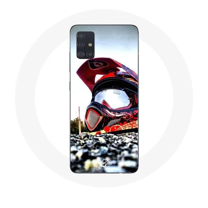 Coque - Maniacase - Samsung Galaxy A51 5G - Souple - Noir - MotoCross
