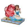 Enesco Disney Traditions Belle Clear Rose Statue/Figure, Size 11 X 15.5 X 12.3 Cm, DTR6011924