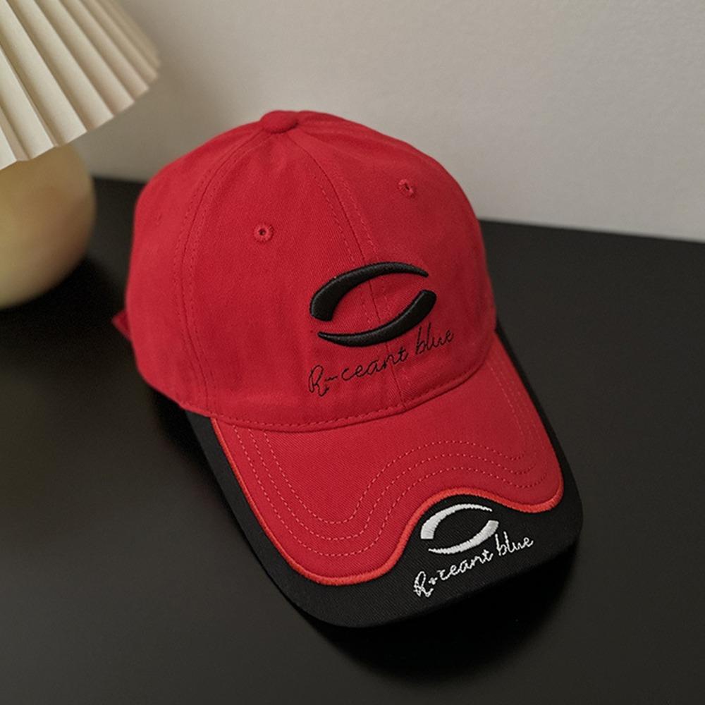 Y2K Letter Peaked Cap Embroidery Visors Snapback Cap Casual Vintage Baseball Cap  Unisex