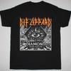 DEF LEPPARD АЛМАЗЫ ЗВЕЗДА НИМБЫ Хлопок Черный Все Размеры Унисекс Рубашка C067 Унисекс Футболка