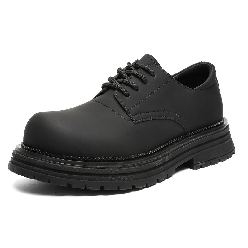 Модные повседневные туфли Дерби мужские кожаные туфли Модный минималистский дизайн Повседневные офисные туфли для отдыха на открытом воздухе для деловых вечеринок Туфли на толстой подошве Белые