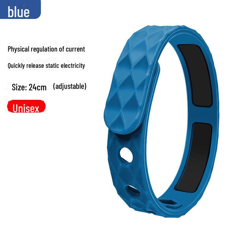 Мужской беспроводной антистатический силиконовый браслет для устранения статического электричества