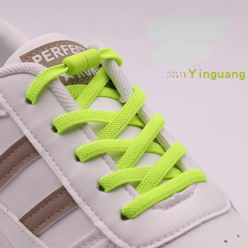 Elastic Laces Sneakers Colorful Options No Tie Shoelace for Sports Round Shoelaces Without Ties Kids Adult Shoes Accessories