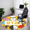 1 шт. Круглый коврик BT21 для офиса, Нескользящий, Мягкий и прочный офисный коврик для декора интерьера, Идеально подходит для офиса, Красивое украшение