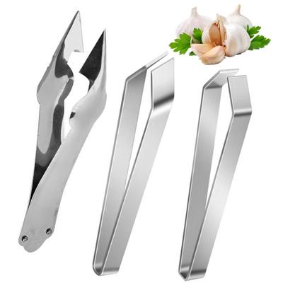 3 шт. Щипцы для еды из нержавеющей стали с чеснокочисткой для фруктов и овощей