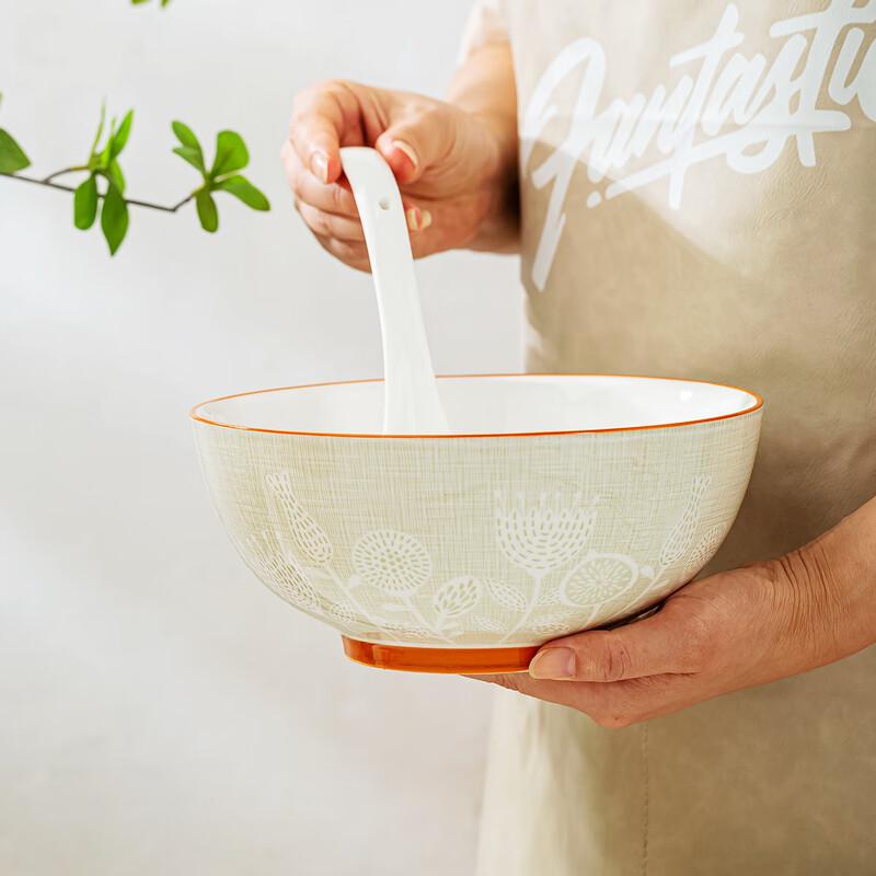 Керамическая большая миска для супа и рамена Jingdezhen, 8 дюймов