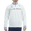 Coq Sportif свитер с полузастежкой-молнией, ветрозащитный трикотажный, ручная стирка, для холодной погоды, гольф LG4FST30M WH00 [Le Golf] [Stretch Forcer] мужской (белый)