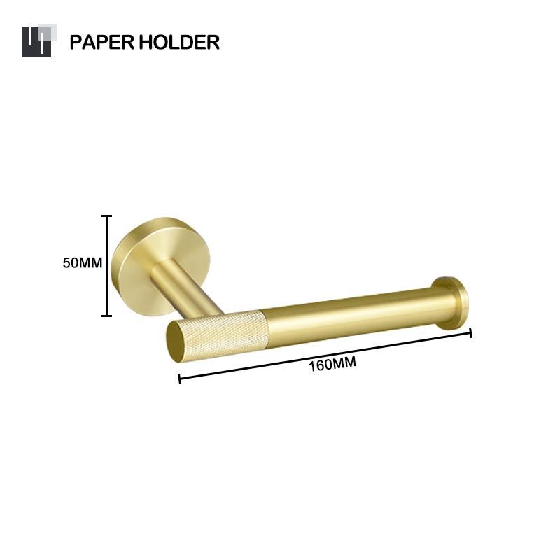 Brushed Gold Stainless Steel Towel Bar Rack Toilet Paper Holder Towel Rack Hook Toilet Brush Bathroom Hardware Accessories