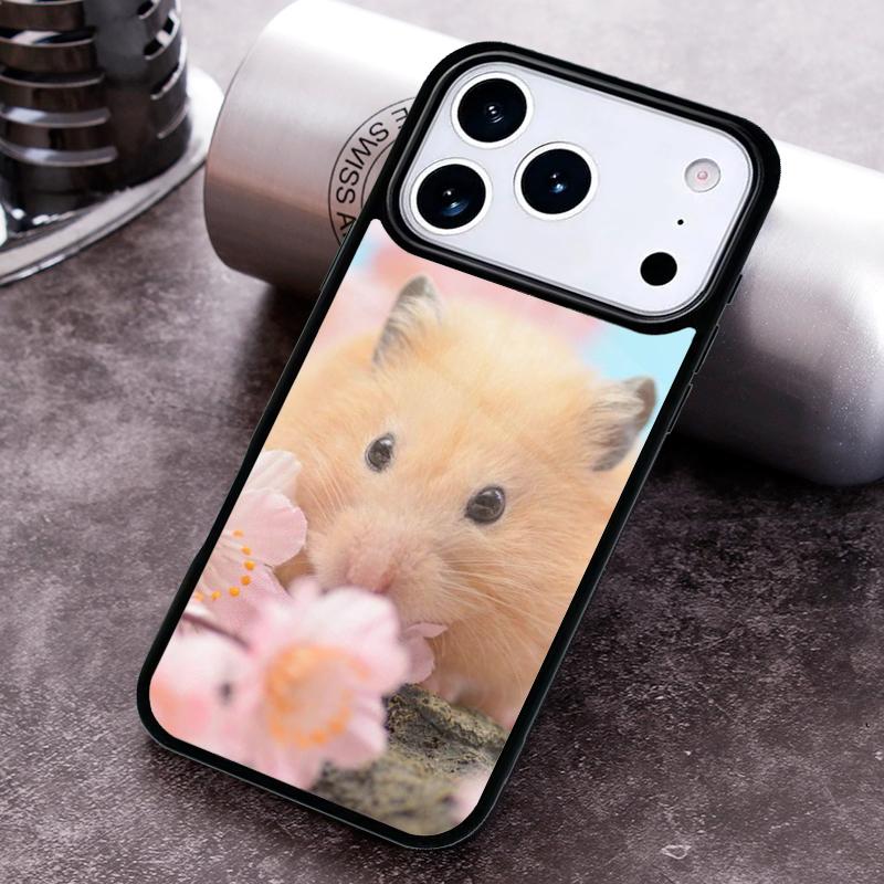 Милый Прелестный Чехол для Телефона с Хомячком Для iPhone 17 16 15 14 13 12 11 Pro Max Plus 17Air Мягкий Силиконовый Чехол