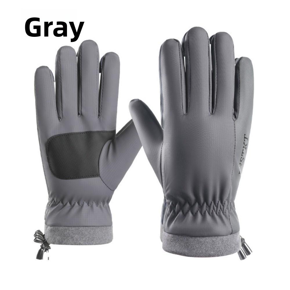 Перчатки-варежки с полными пальцами, совместимые с сенсорным экраном, ветрозащитные мотоциклетные перчатки для зимней езды