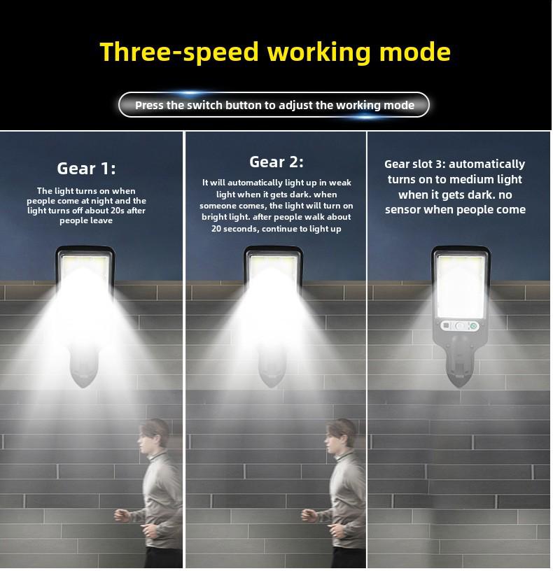 Уличные солнечные садовые светильники с датчиком движения - светодиодные настенные, сверхяркие для дома и улицы