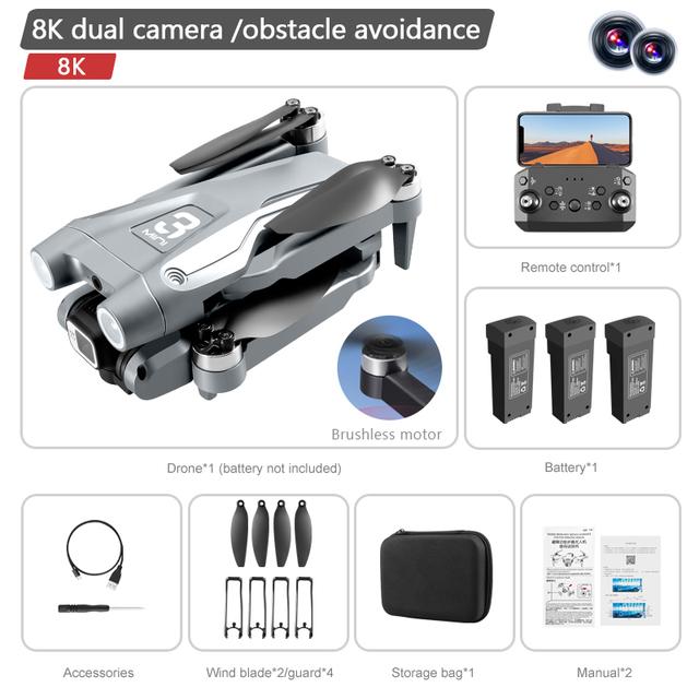 Новая профессиональная HD-дрон Z908 Max с двойной камерой, бесщеточный двигатель, мини-аэрофотосъемка, FPV, предотвращение препятствий, Wi-Fi, квадрокоптер, игрушка