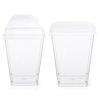 10Pcs Reusable Dessert Cups with Lids Clear Plastic Mousse Cups for Pudding Cheesecake Stackable Dessert Bowls for Parties Events
