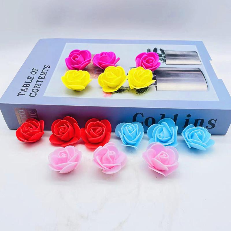 Пенопластовая роза, аксессуар для украшений из мягкого ПВХ, для свадебного декора и фотосессий