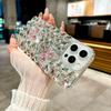 Luxury Glitter Rhinestone Butterfly Case for 17 Pro Max/16/15/14/13/12/11 Full Bling Diamond Cover Funda 15 Pro/14 Pro