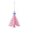 Winter Acrylic Christmas Ornaments Colorful Snowflake Ballerina Dancer Feather Hanging Ornaments for Xmas Tree Decor