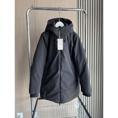 Осень/Зима Женская мода Простой Средней Длины Водонепроницаемый Ветрозащитный Толстый С Капюшоном Холодный Открытый Пальто Женщины