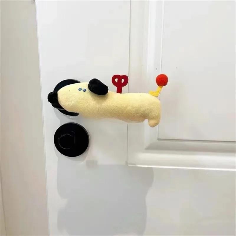 Милые чехлы для дверных ручек для собак, чехлы для правой боковой дверной ручки, защита от ударов и статического электричества