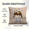 Japanese Yoshitomo Nara Doll Cartoon Pillow Cover Sofa Cushion Cover Home Room Decoration Children Gift