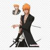 Ichigo Kurosaki Rukia Kuchiki Anime Lron On Patches For Clothes Bag Tshirt Heat Transfer Stickers Stripes Appliques