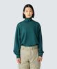 Washable Wool Turtleneck Knit Knit and Sew Long Sleeve for Men and Size S KN-25AU002 Sweater/Cut T-Shirt Women, Green,