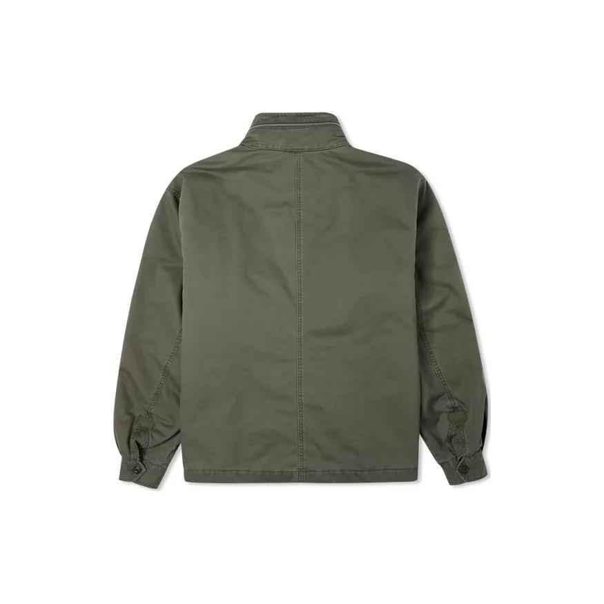 Converse Jackets Men's Green Stand Collar Moderate Workwear (Unisex) Jackets 10024189 A01
