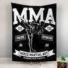 Гобелен для стены, Клуб тренировок MMA, Настенное панно с эмблемой смешанных единоборств, Спортивный декор для стены в спальне, гостиной, мужской комнате