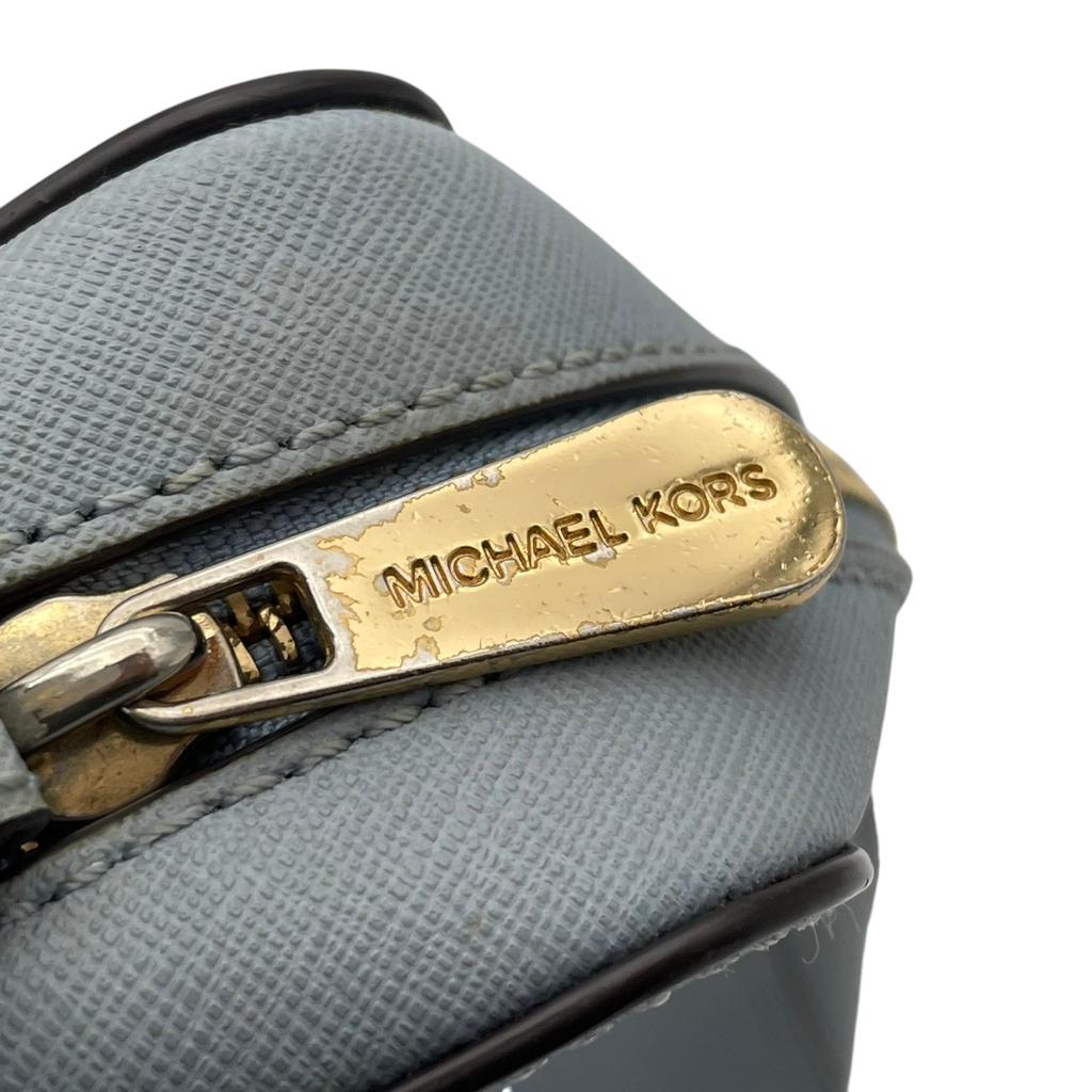 Used Michael Kors Cross body bag JET SET JET SET ITEM EW Large Crossbody BagShoulder Bag Light blue/blue leather Women