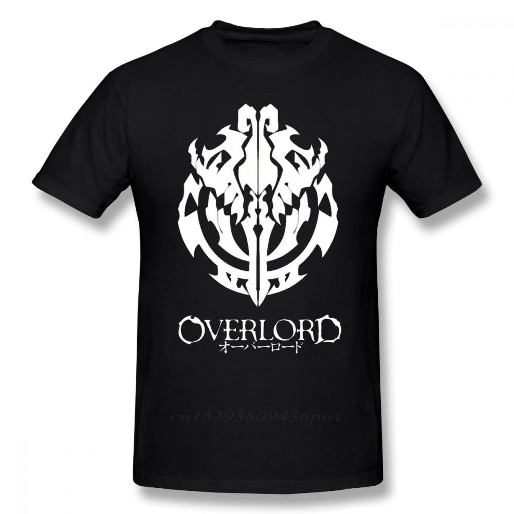 Футболка Overlord Аниме Логотип Гильдии Аинз Ул Гоун Футболка с Графикой Короткий Рукав Унисекс Оверсайз Футболка