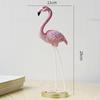 Скульптура птицы фламинго статуэтка из смолы фигурка садовая фигурка с металлической подставкой для внутреннего и наружного использования