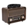 Retro Vintage Radio Portable AM FM SW Radio Bluetooth 5.4 1200mAh Battery with Antenna Type C AUX USB Port