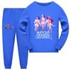 Family Matching Tops and Shorts Set Long Sleeve Pajamas for Adults and Kids