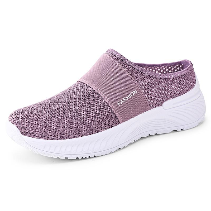 Shoes Women's Summer Casual Shoes Are Breathable and Not Stuffy, Mesh Shoes, One Foot and a Half Slippers, Soft Soles Are Not Tired, Lazy Shoes