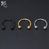Zs 1 шт., кольцо в носу из нержавеющей стали 316l, 14 г, 16 г, пирсинг в носу, спираль для пирсинга ушей, для женщин и мужчин, кольца для перегородки, ювелирные изделия для пирсинга