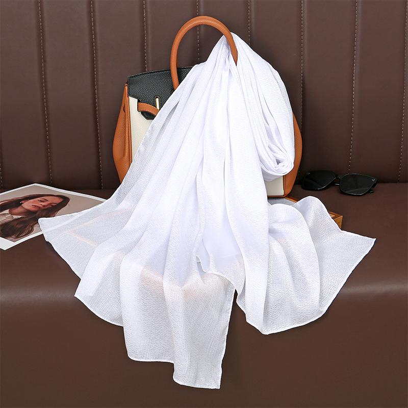 Большой размер шелковистый шарф с пятнами для женщин, простой платок, роскошный хиджаб, длинная бандана, вечернее платье, шали и накидки