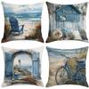 Explosive Coast Beach Pillow Case Summer Home Sofa Cushion Pillow Case